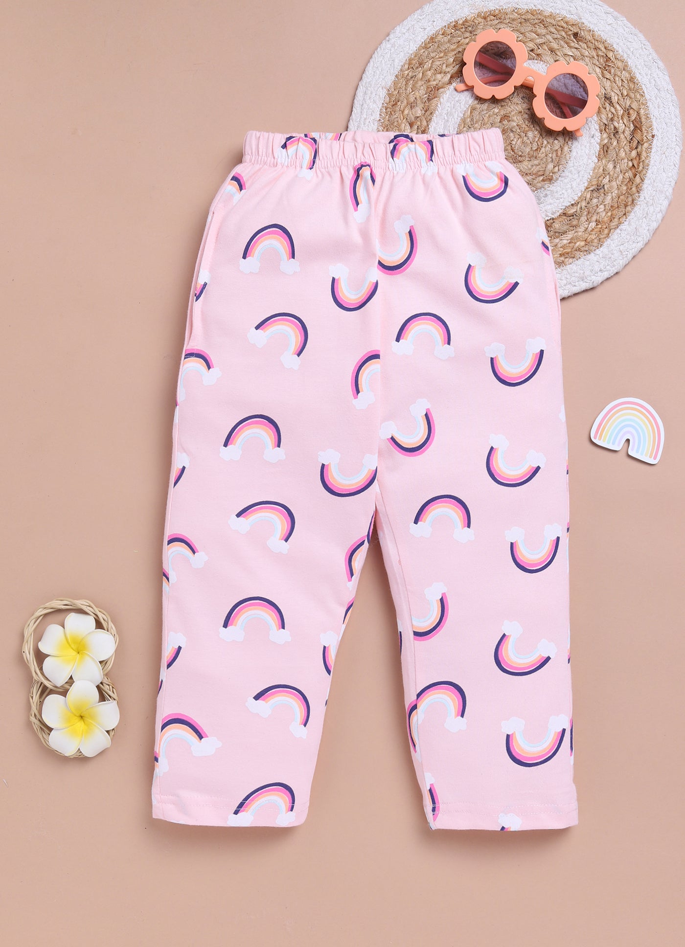 LIL KNOTS Printed Pure Cotton Unisex Pyjama