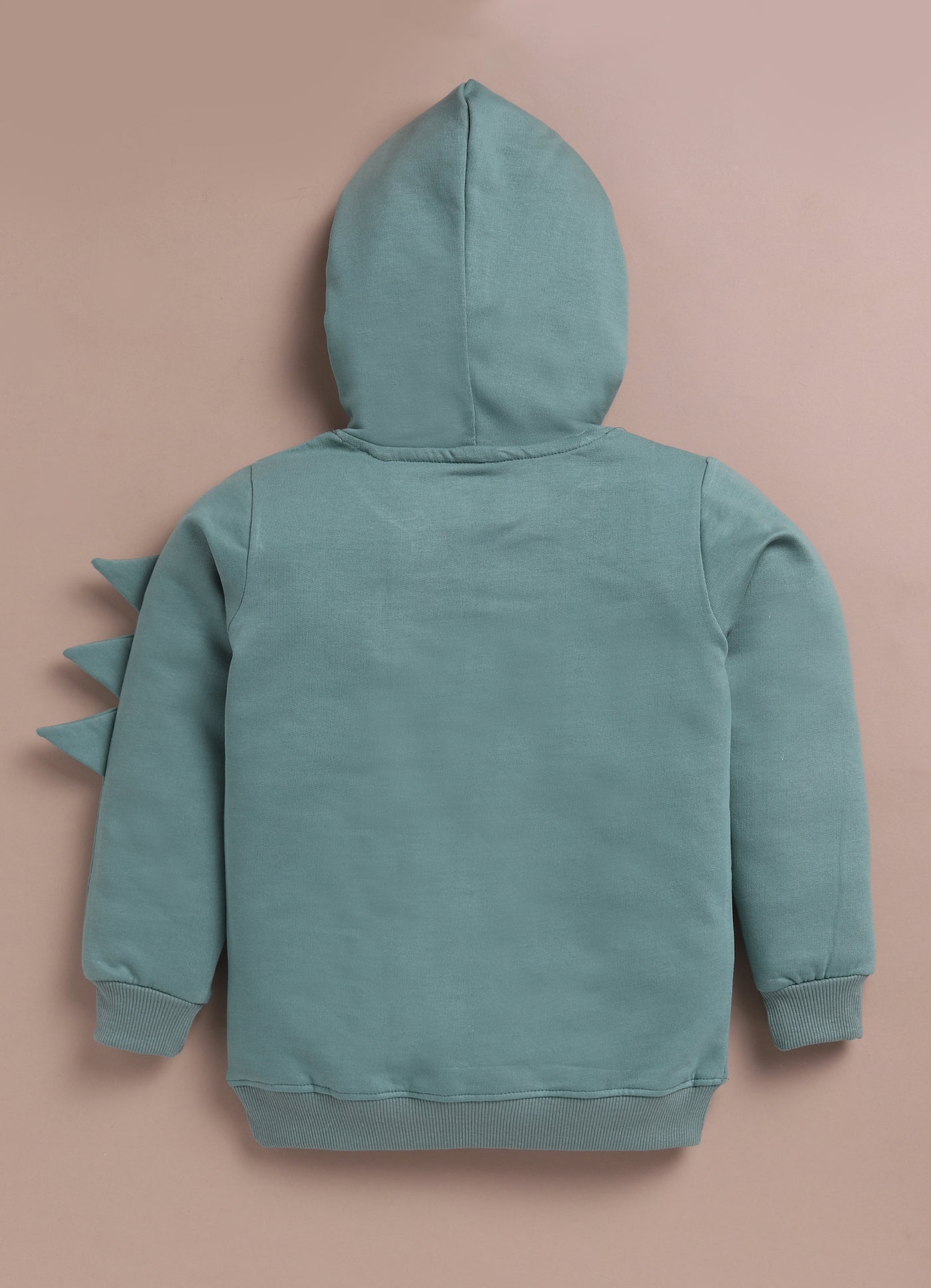 LIL KNOTS Printed Pure Cotton Boy Round Neck Hoodie
