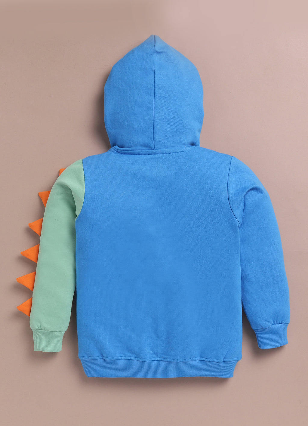 LIL KNOTS Printed Pure Cotton Boy Round Neck Hoodie