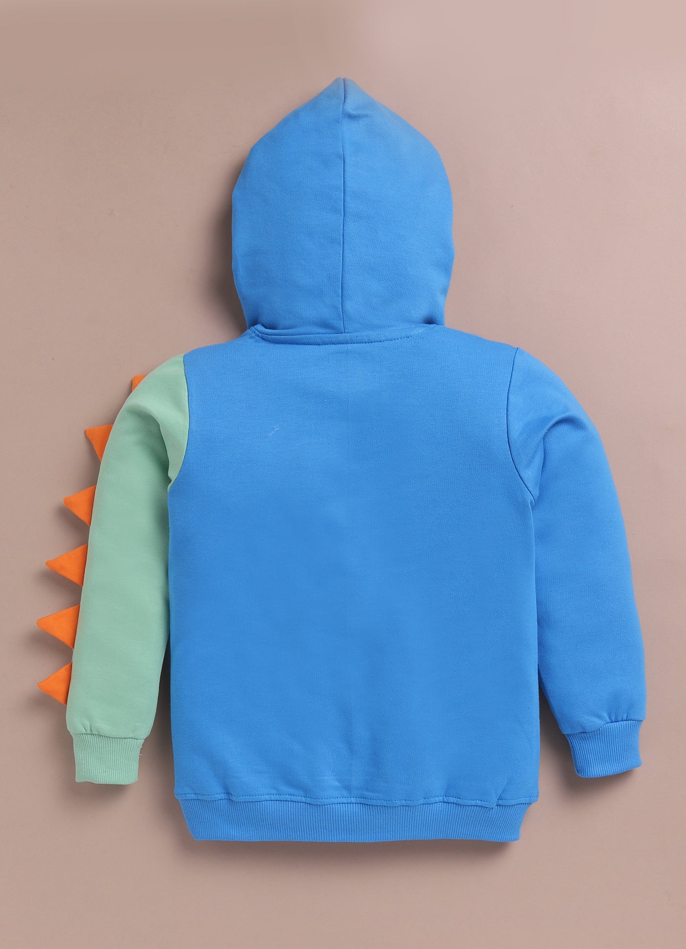 LIL KNOTS Printed Pure Cotton Boy Round Neck Hoodie