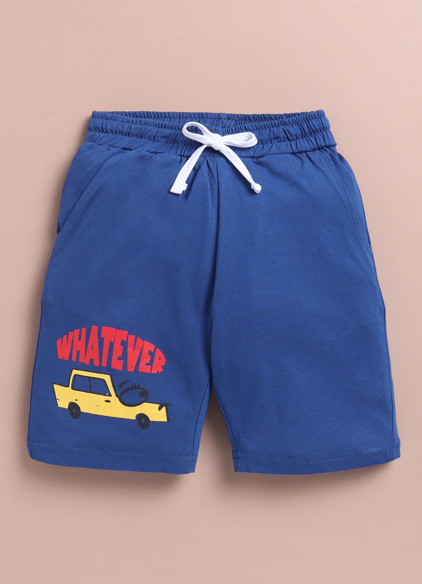 LIL KNOTS Printed Pure Cotton Boy Round Neck Top Bottom Set