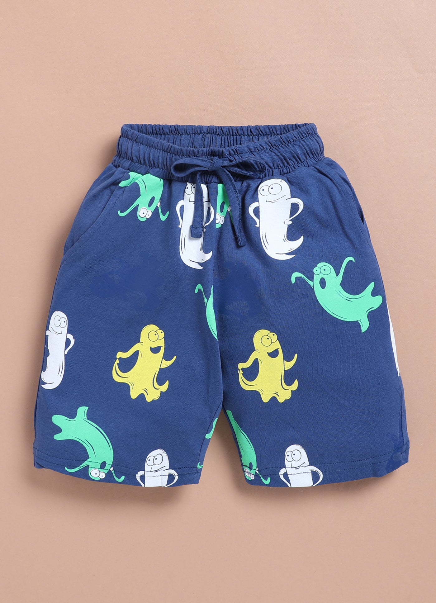 LIL KNOTS Printed Pure Cotton Boy Round Neck Coordinate Set
