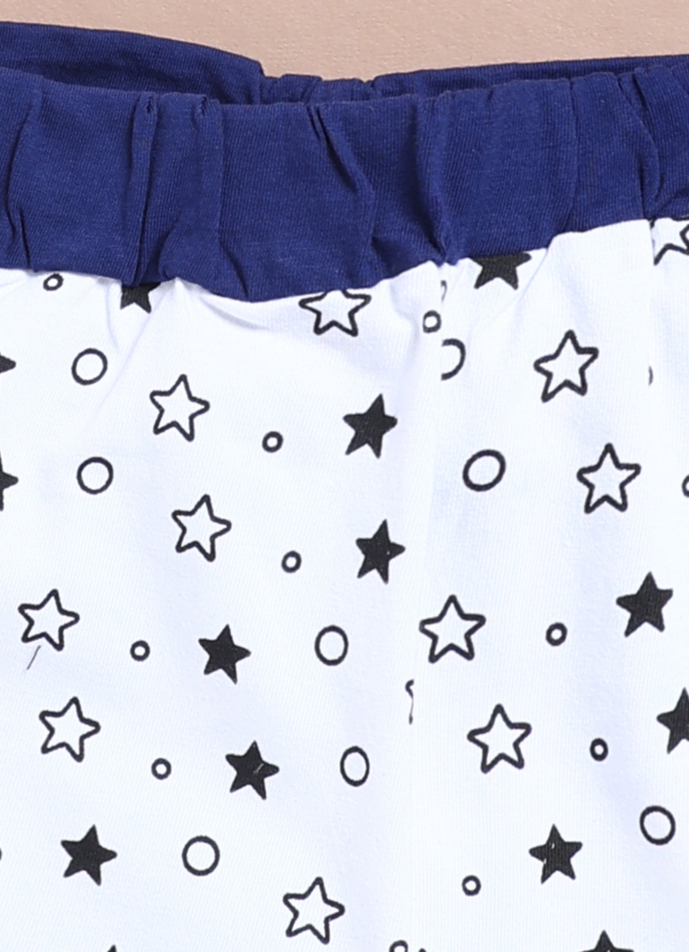 LIL KNOTS Printed Pure Cotton Girl Round Neck Top Bottom Set