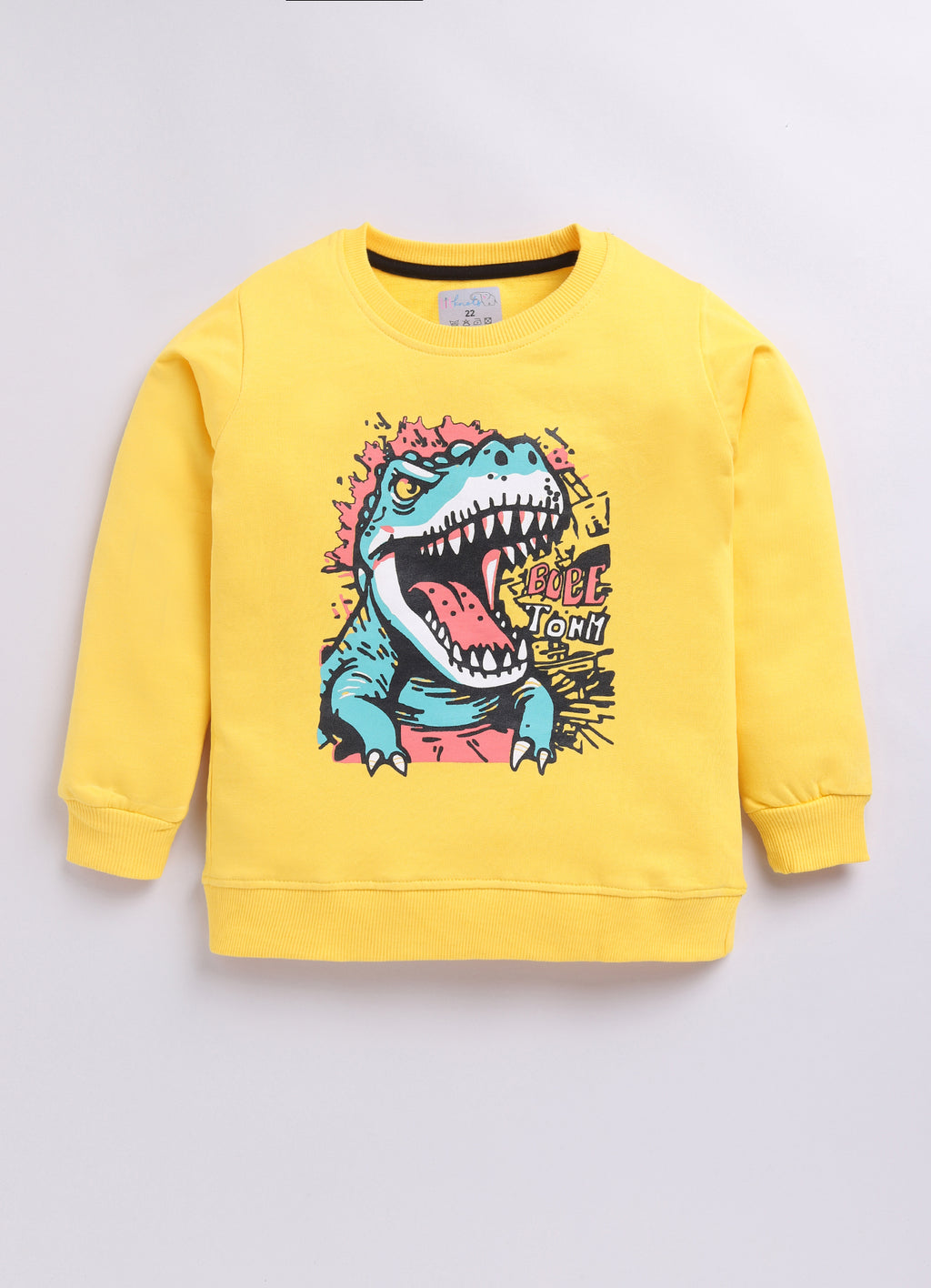 LIL KNOTS Printed Pure Cotton Boy Round Neck Sweatshirt