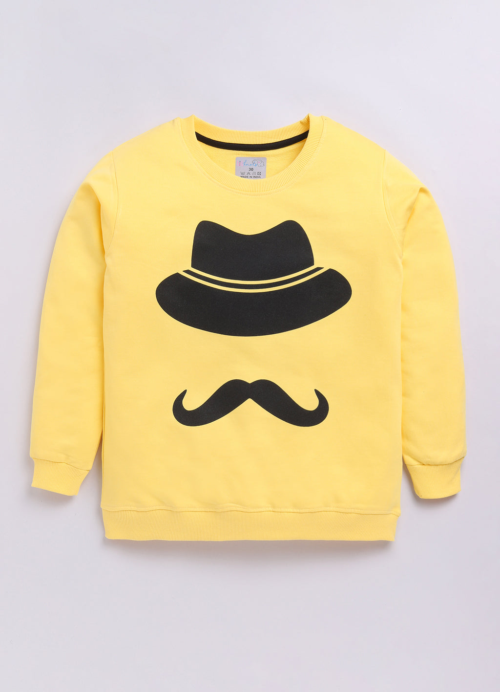 LIL KNOTS Printed Pure Cotton Boy Round Neck Sweatshirt 8-14Y