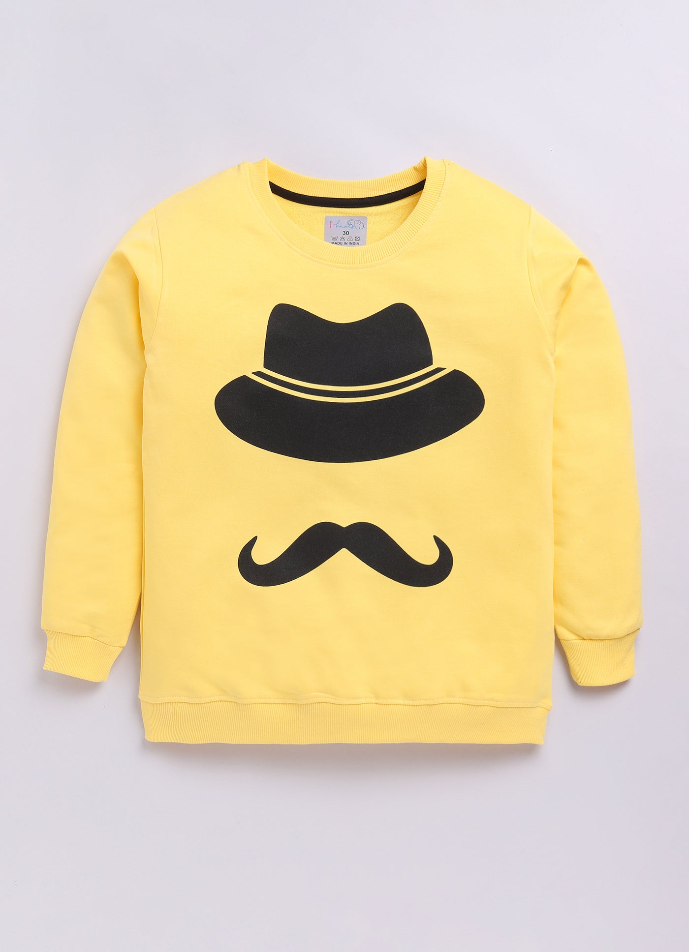 LIL KNOTS Printed Pure Cotton Boy Round Neck Sweatshirt 8-14Y