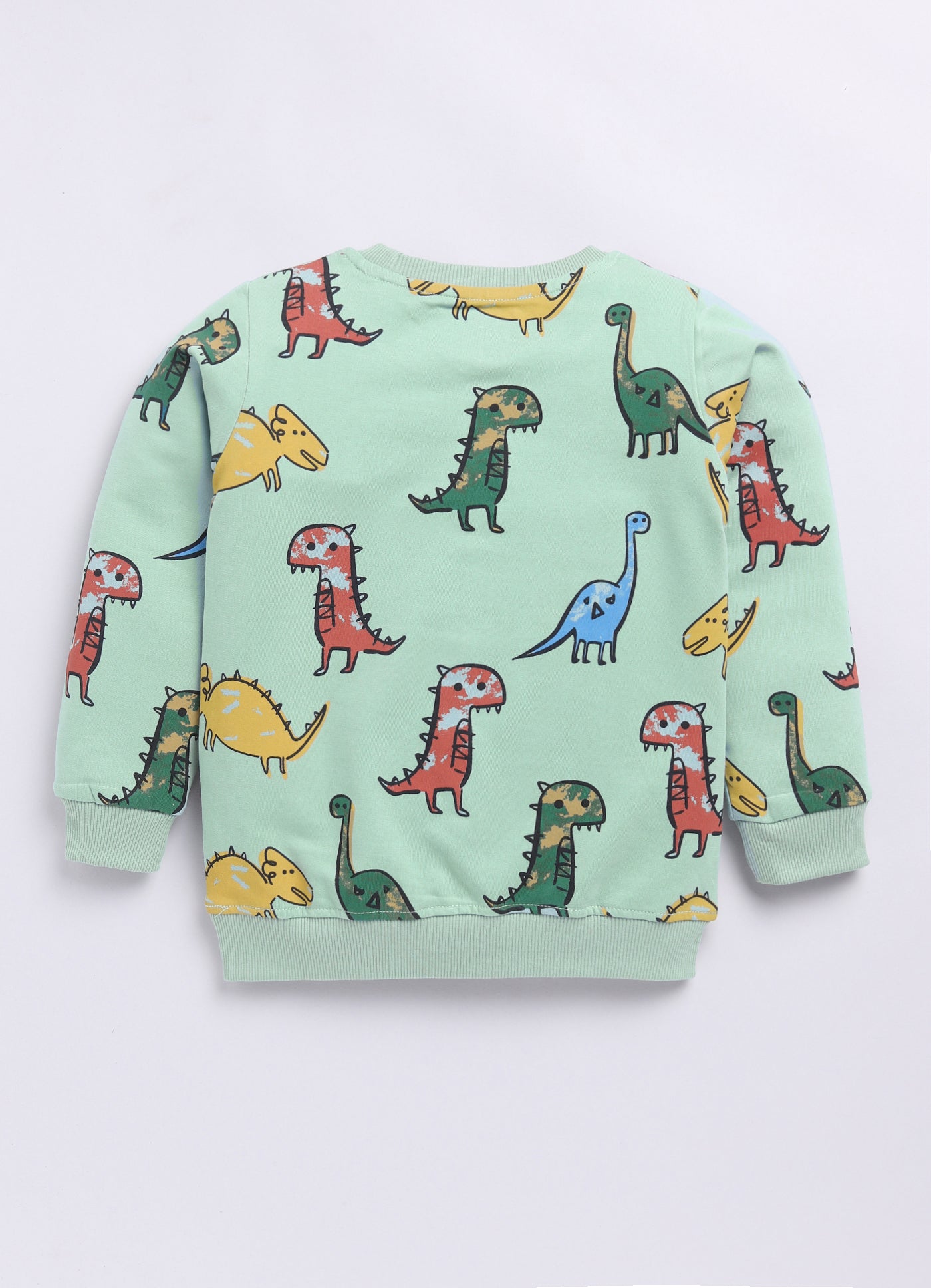 LIL KNOTS Printed Pure Cotton Boy Round Neck Sweatshirt